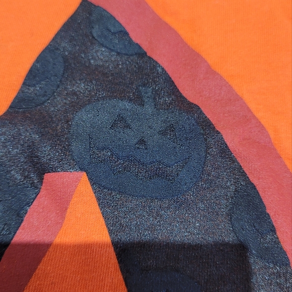 Pumkin Graphic Print Tee Shirt Size XL Jack-o-lantern Short Sleeve Crewneck Fun - Picture 11 of 14
